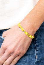 Load image into Gallery viewer, Basecamp Boyfriend Yellow Bracelet - Paparazzi
