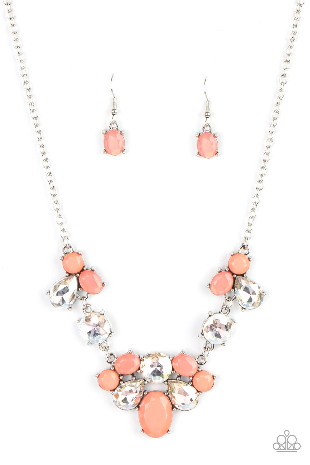 Ethereal Romance Orange Necklace - Paparazzi