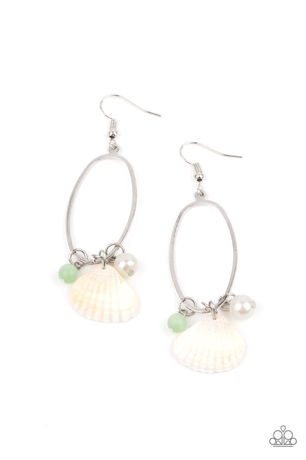 This Too SHELL Pass Green Earrings - Paparazzi