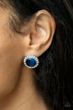 Load image into Gallery viewer, Glowing Dazzle Blue Post Earrings - Paparazzi
