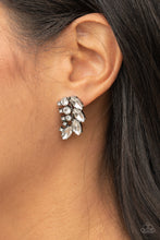 Load image into Gallery viewer, Flawless Fronds White Earrings - Paparazzi
