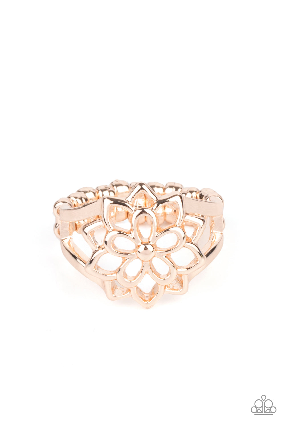 Prana Paradise Rose Gold Ring - Paparazzi