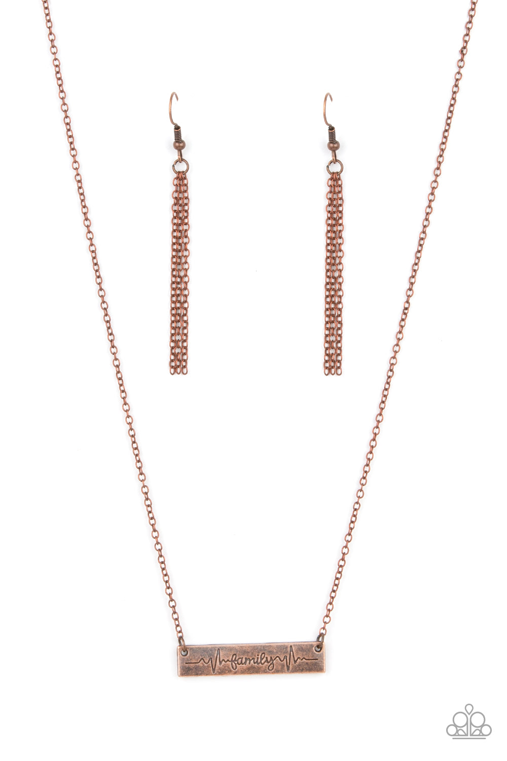 Living The Mom Life Copper Necklace - Paparazzi