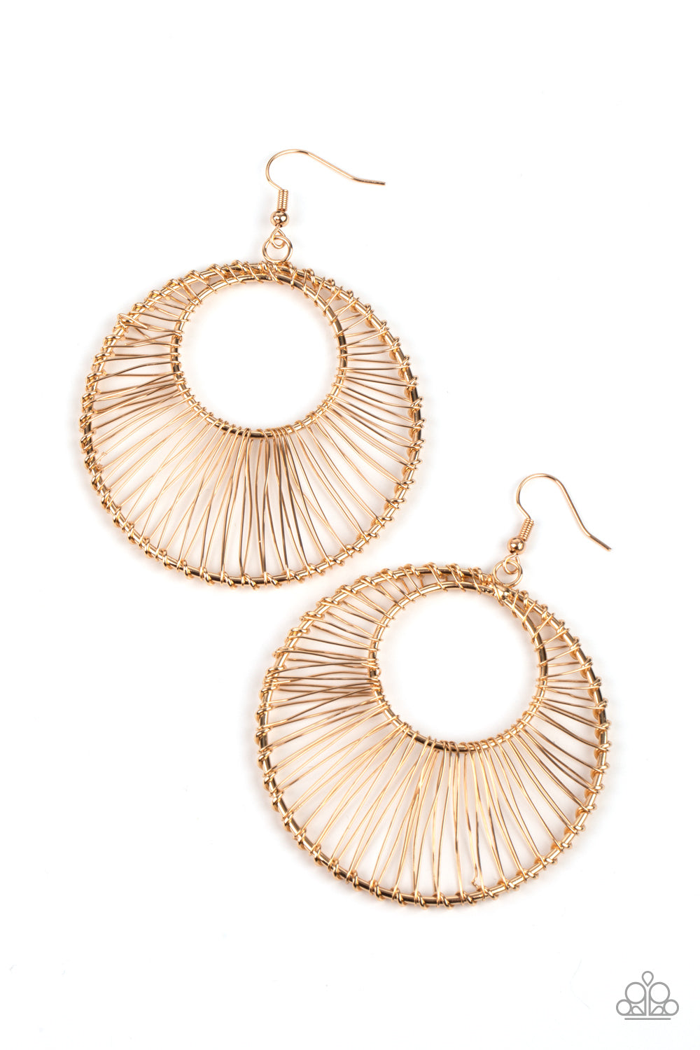 Artisan Applique Gold Earrings - Paparazzi