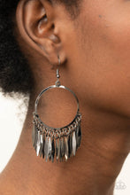 Load image into Gallery viewer, Radiant Chimes Black Earrings - Paparazzi
