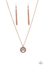 Load image into Gallery viewer, Think PAW-sitive Copper Necklace - Paparazzi
