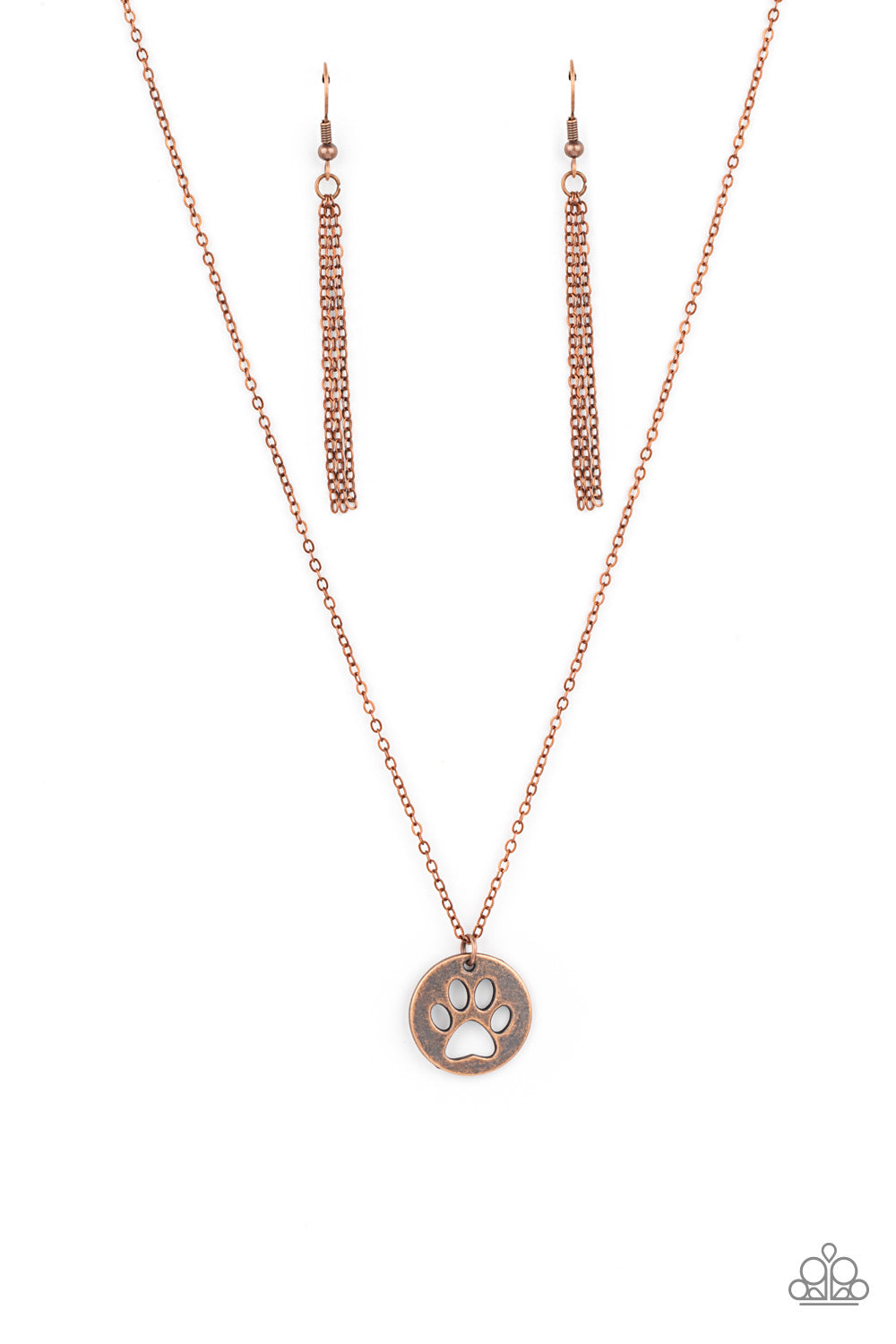 Think PAW-sitive Copper Necklace - Paparazzi