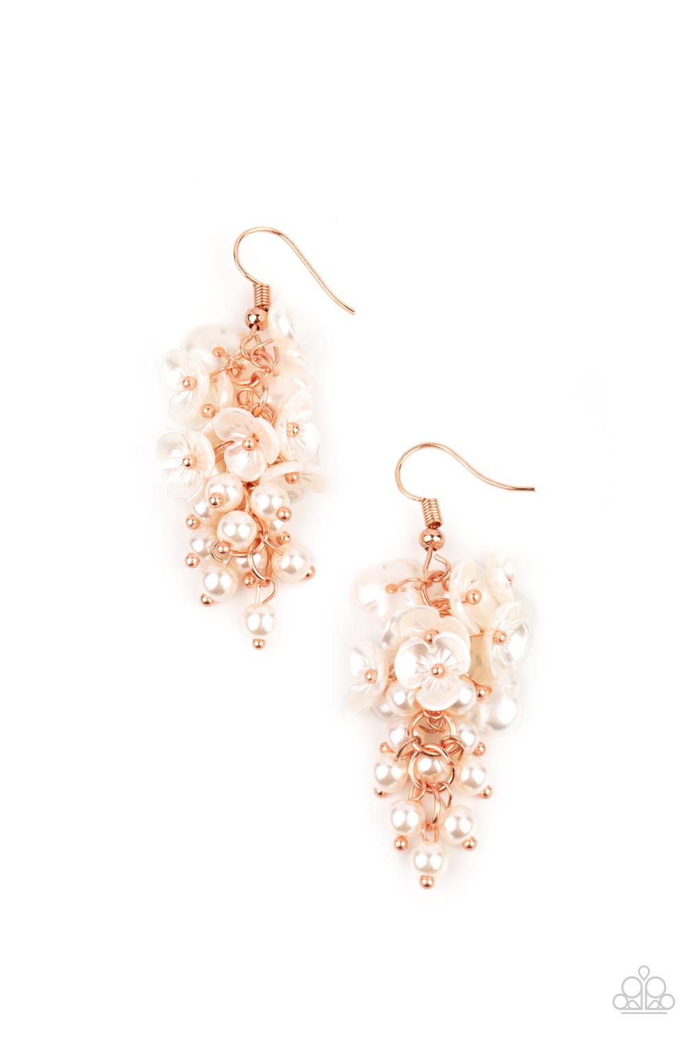 Bountiful Bouquets Copper Earrings - Paparazzi