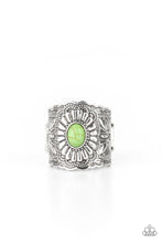 Load image into Gallery viewer, Exquisitely Ornamental Green Ring - Paparazzi
