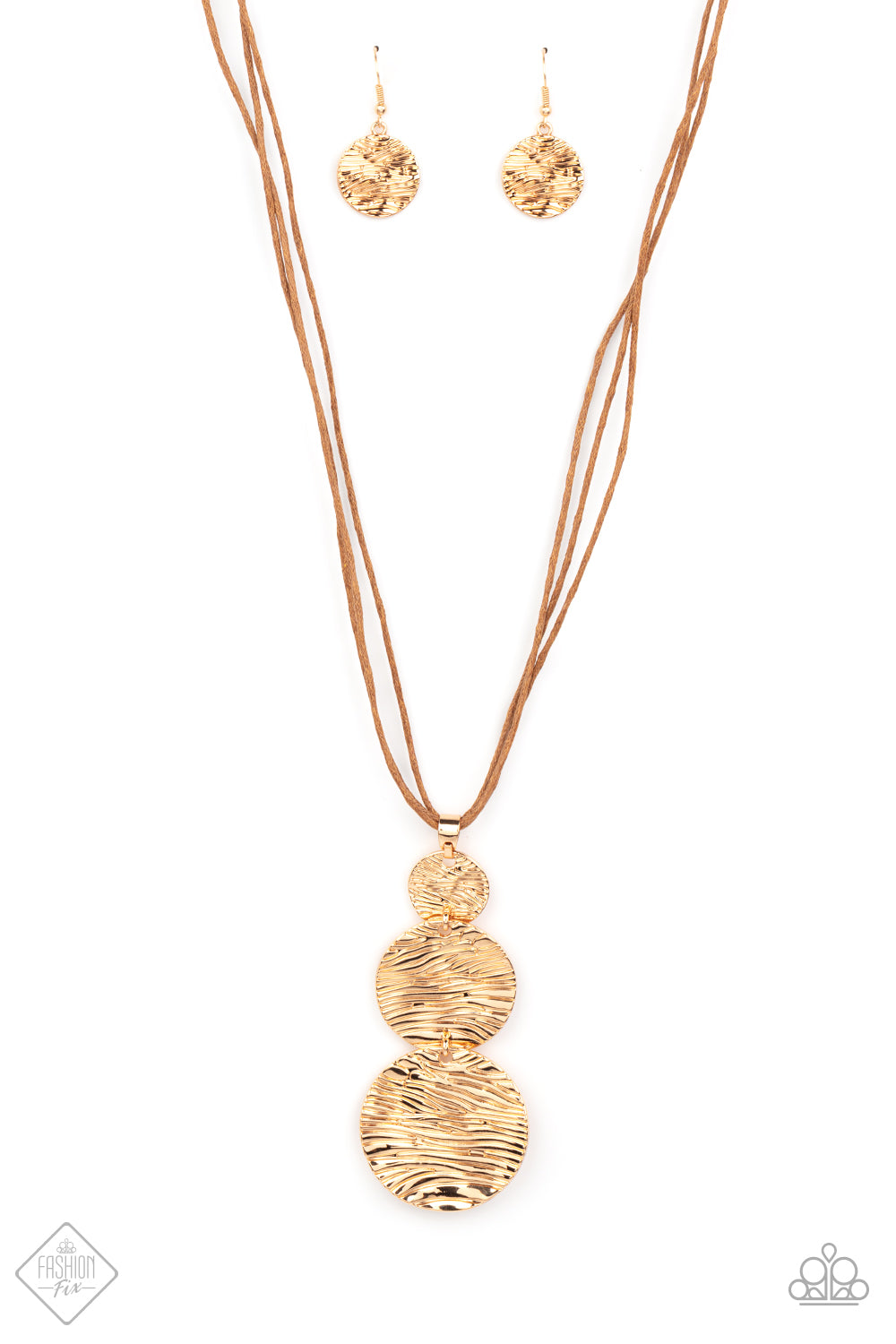 Circulating Shimmer Gold Necklace - Paparazzi