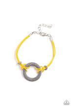 Load image into Gallery viewer, Choose Happy Yellow Bracelet - Paparazzi
