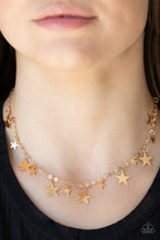 Load image into Gallery viewer, Starry Shindig Gold Necklace - Paparazzi
