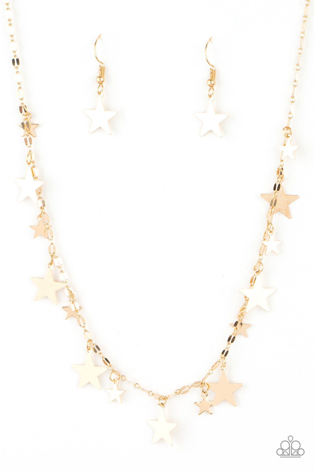 Starry Shindig Gold Necklace - Paparazzi