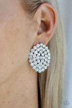 Load image into Gallery viewer, Drama School Dropout White Post Earrings - Paparazzi
