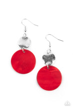 Load image into Gallery viewer, Opulently Oasis Red Earrings - Paparazzi
