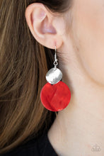 Load image into Gallery viewer, Opulently Oasis Red Earrings - Paparazzi
