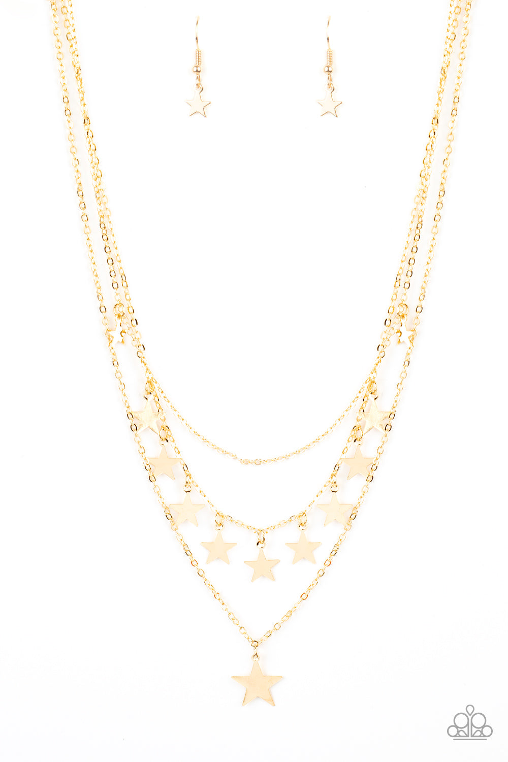 Americana Girl Gold Necklace - Paparazzi