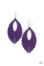 Load image into Gallery viewer, Tahiti Tankini Purple Earrings - Paparazzi
