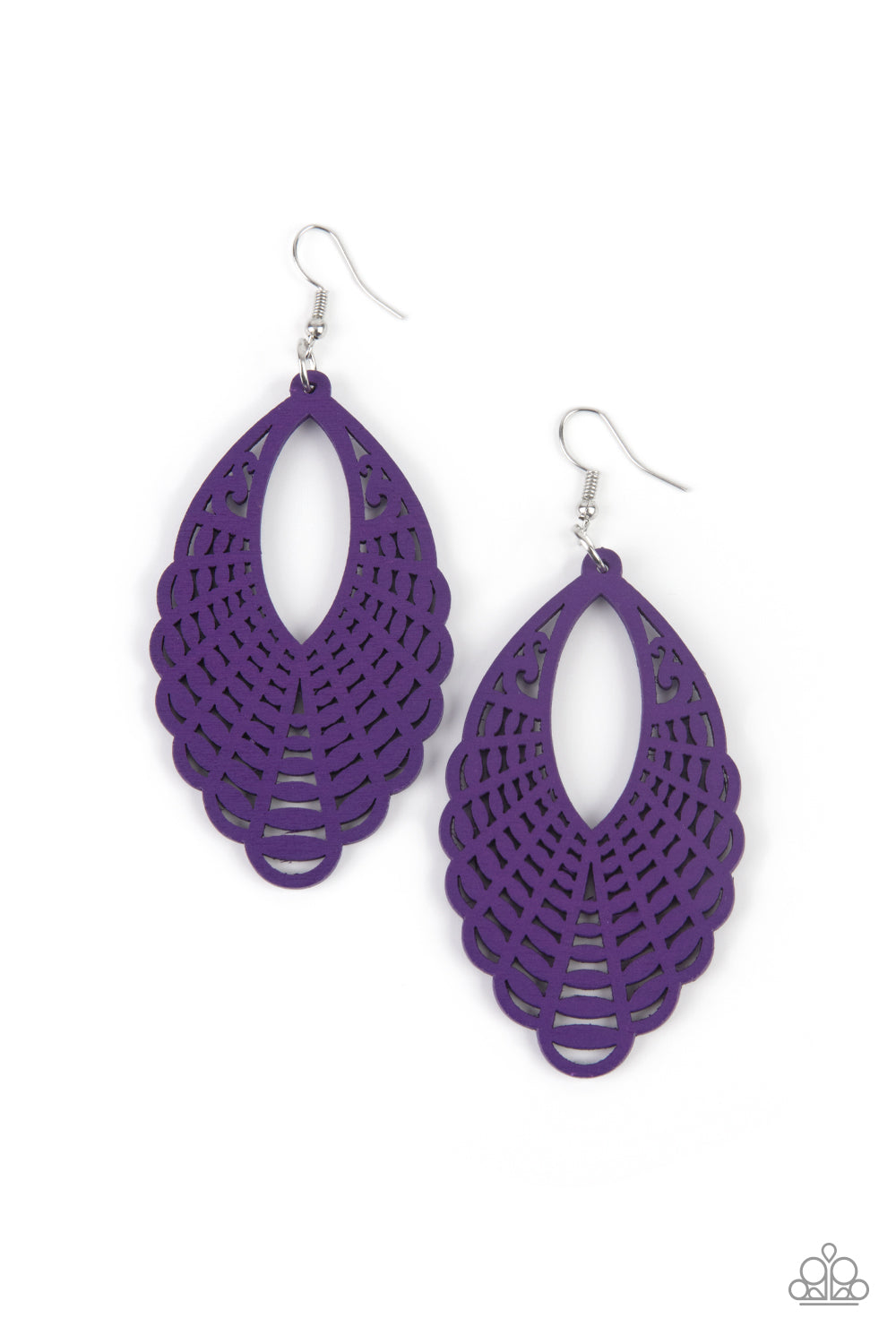 Tahiti Tankini Purple Earrings - Paparazzi