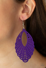 Load image into Gallery viewer, Tahiti Tankini Purple Earrings - Paparazzi
