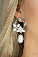 Load image into Gallery viewer, Elegant Expo White Earrings - Paparazzi
