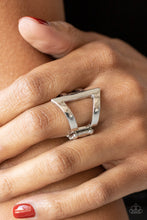 Load image into Gallery viewer, Rebel Edge Silver Ring - Paparazzi
