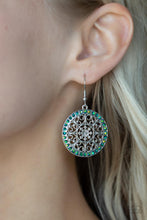 Load image into Gallery viewer, Bollywood Ballroom Green Earrings - Paparazzi
