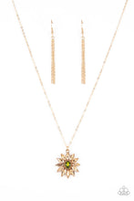 Load image into Gallery viewer, Formal Florals Gold Necklace - Paparazzi
