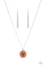 Load image into Gallery viewer, Formal Florals Orange Necklace - Paparazzi
