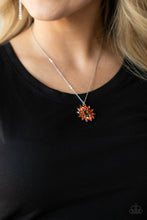 Load image into Gallery viewer, Formal Florals Orange Necklace - Paparazzi
