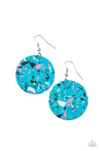 Load image into Gallery viewer, Tenaciously Terrazzo Blue Earrings - Paparazzi
