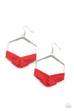 Load image into Gallery viewer, Suede Solstice Red Earrings - Paparazzi
