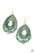 Load image into Gallery viewer, Prana Party Green Earrings - Paparazzi
