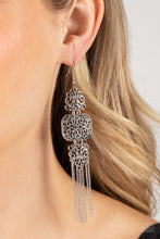 Load image into Gallery viewer, Eastern Elegance Silver Earrings - Paparazzi

