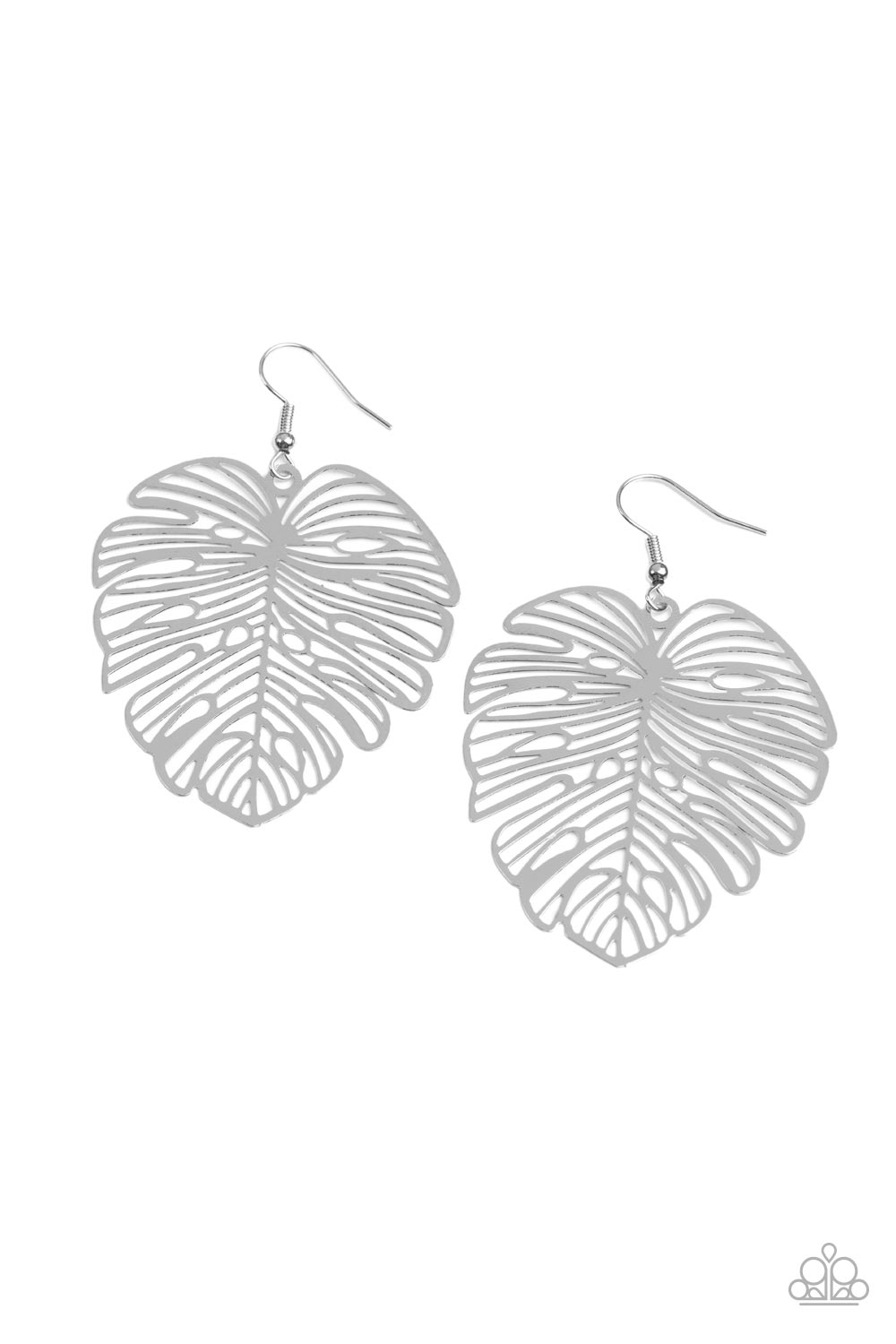 Palm Palmistry Silver Earrings - Paparazzi