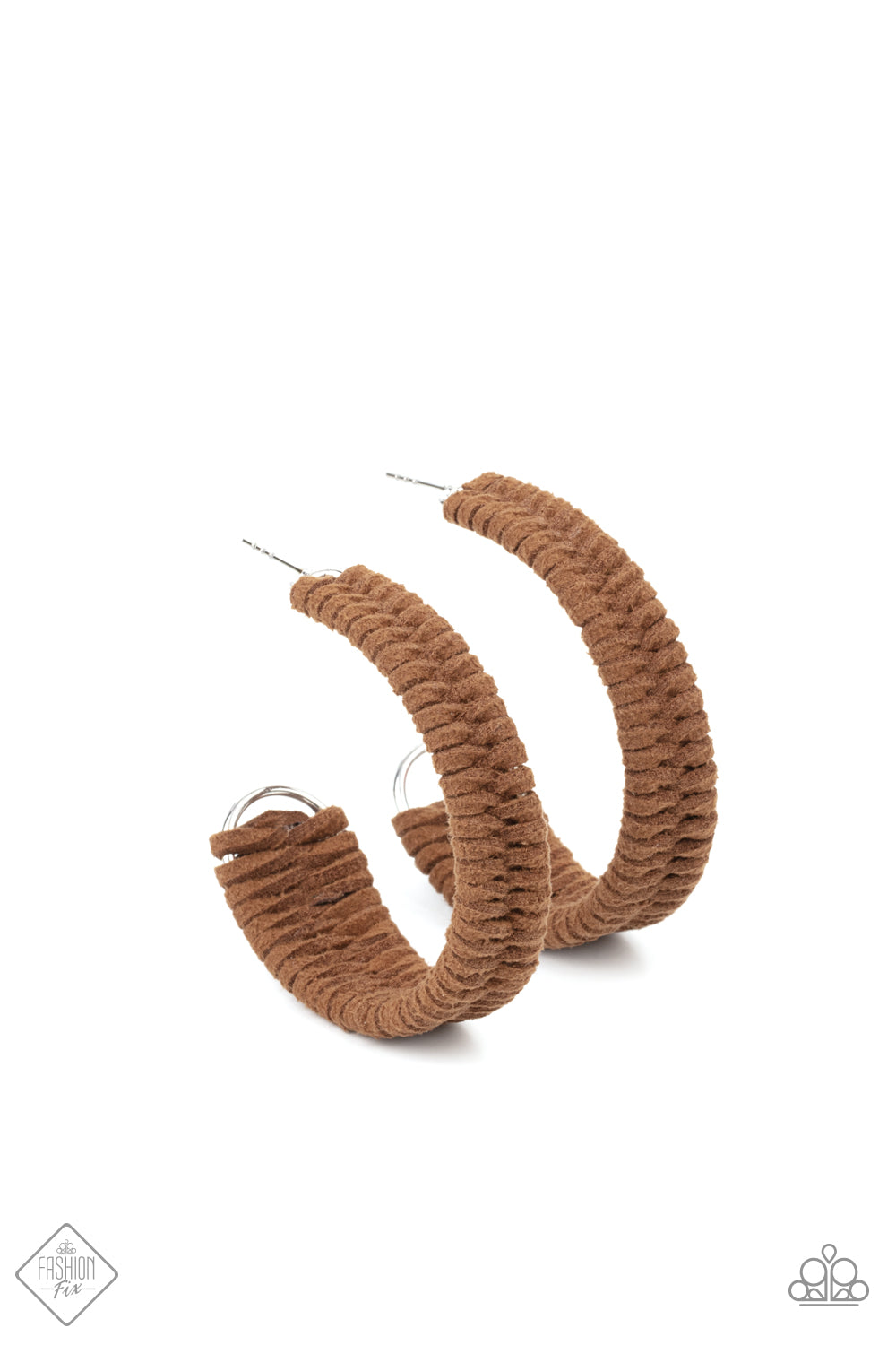 Rural Guru Brown Hoop Earrings - Paparazzi