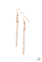 Load image into Gallery viewer, Skyscraping Shimmer Copper Earrings - Paparazzi
