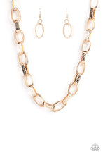 Load image into Gallery viewer, Motley In Motion Gold Necklace - Paparazzi
