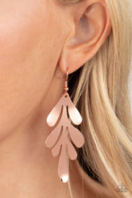 Load image into Gallery viewer, A FROND Farewell Copper Earrings - Paparazzi
