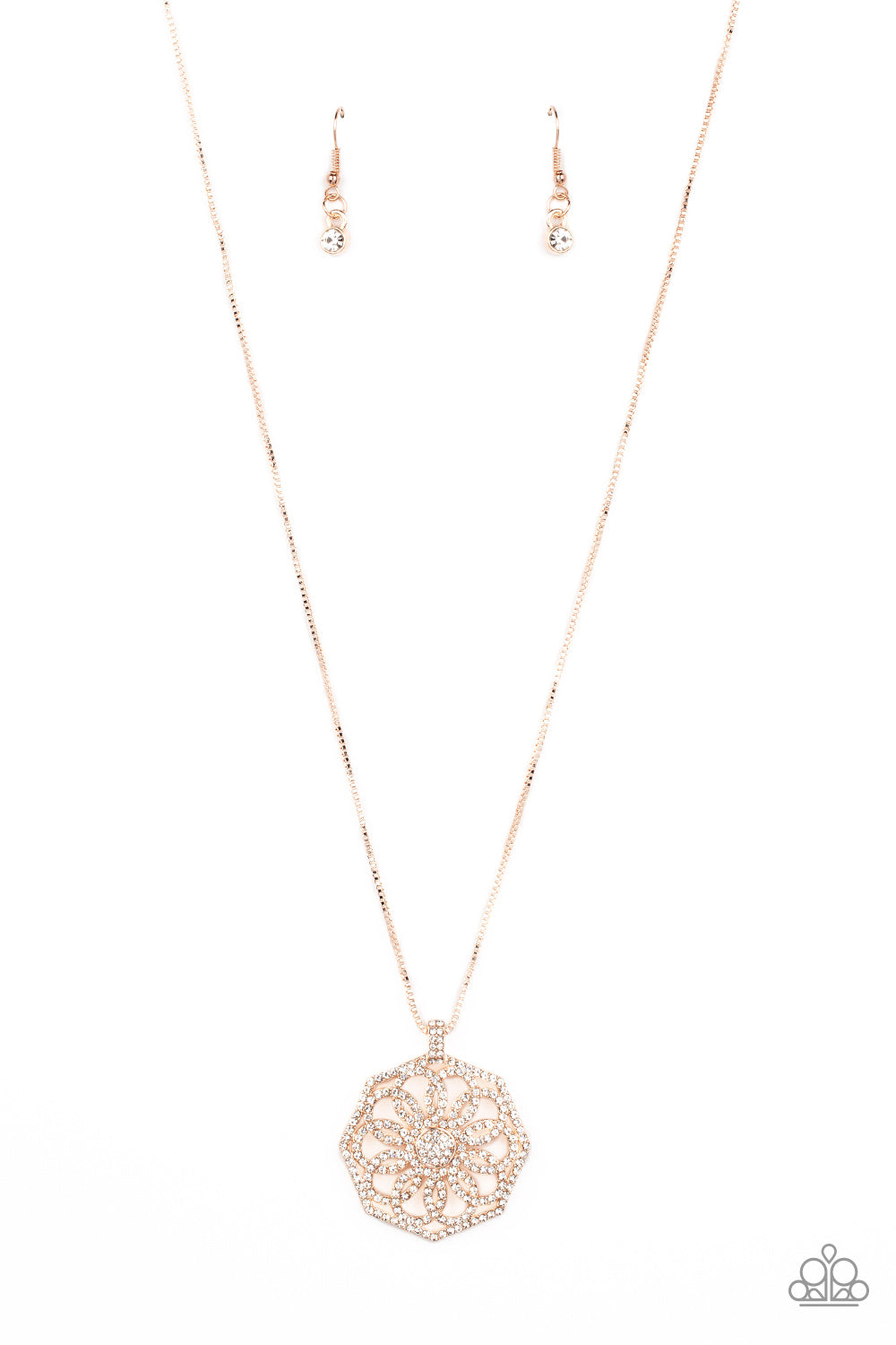 Botanical Bling Rose Gold Necklace - Paparazzi