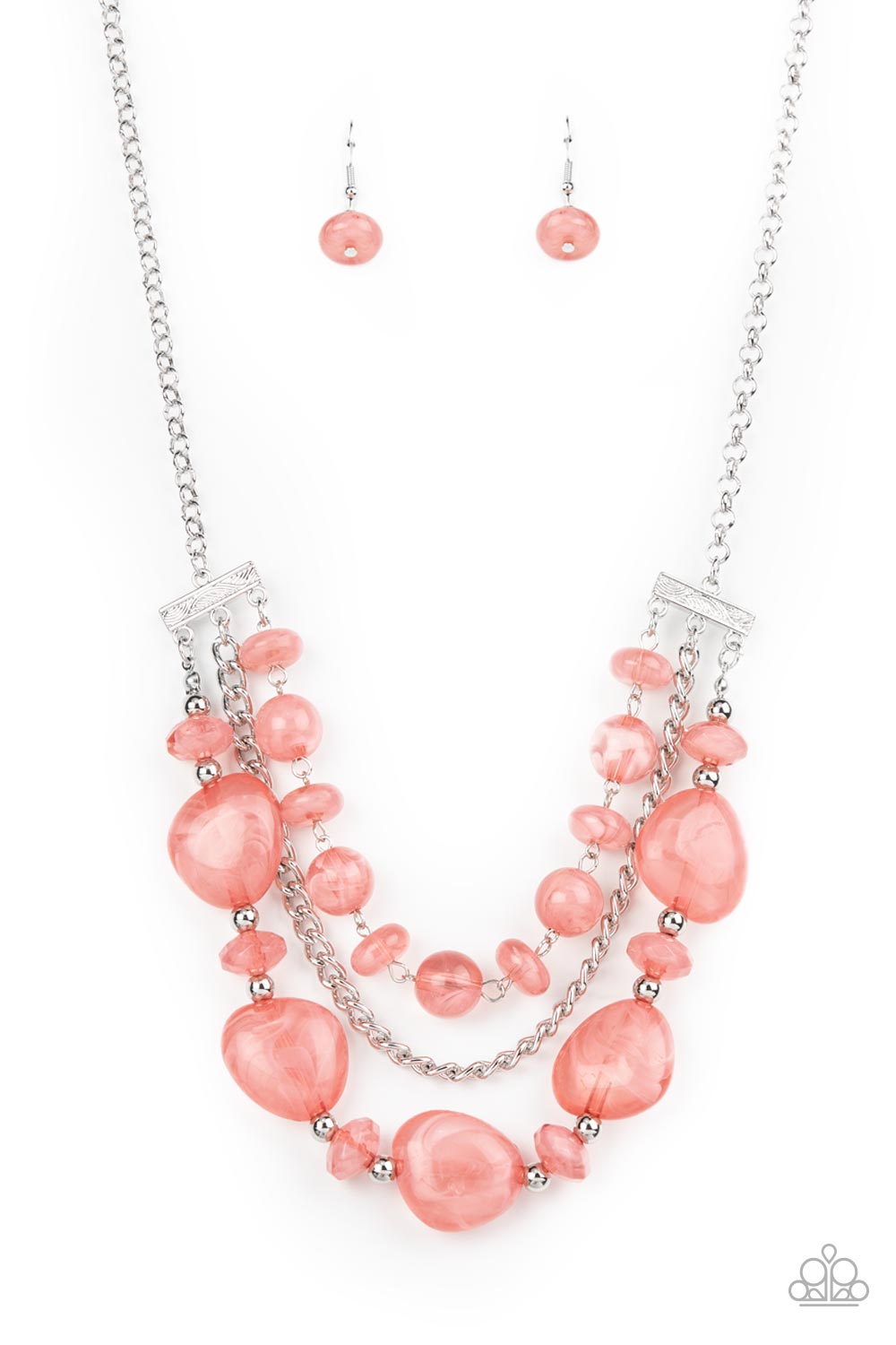 Oceanside Service Pink Necklace - Paparazzi