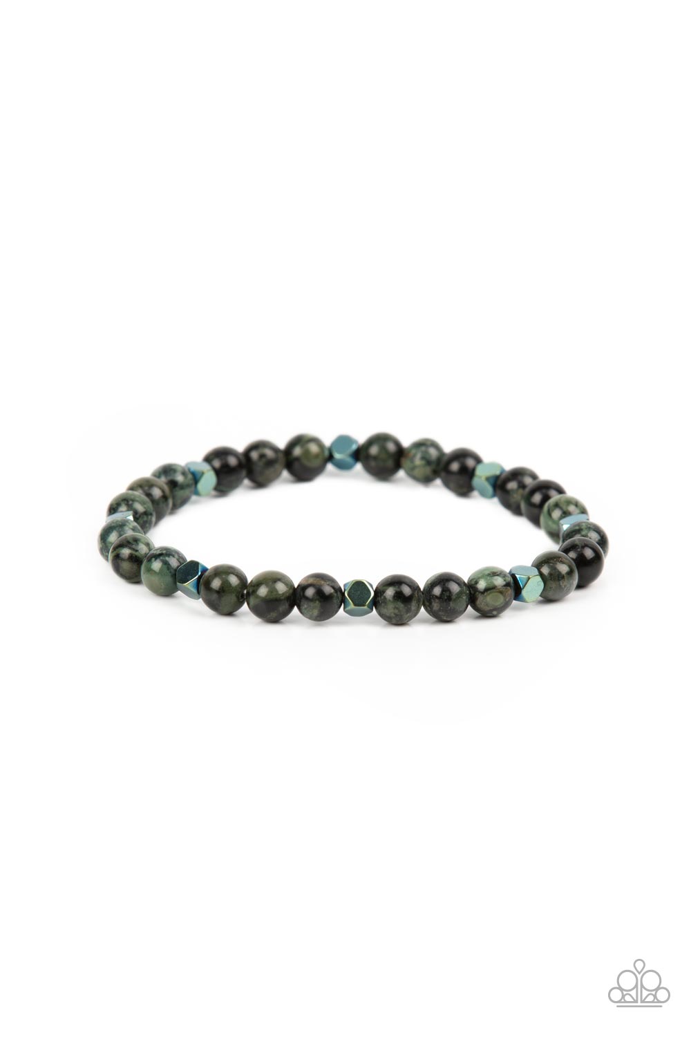 Interstellar Solitude Green Bracelet - Paparazzi