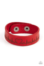 Load image into Gallery viewer, Haute Heartbeat Red Urban Bracelet - Paparazzi
