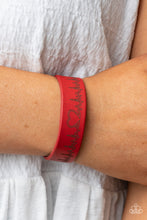 Load image into Gallery viewer, Haute Heartbeat Red Urban Bracelet - Paparazzi
