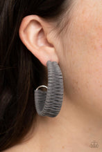 Load image into Gallery viewer, Rural Guru Silver Hoop Earrings - Paparazzi
