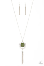 Load image into Gallery viewer, Funky Fringe Green Necklace - Paparazzi
