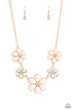 Load image into Gallery viewer, Fiercely Flowering Gold Necklace - Paparazzi
