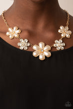 Load image into Gallery viewer, Fiercely Flowering Gold Necklace - Paparazzi
