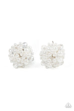 Load image into Gallery viewer, Bunches of Bubbly White Post Earrings - Paparazzi
