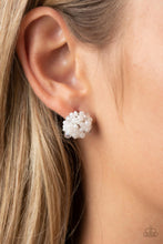 Load image into Gallery viewer, Bunches of Bubbly White Post Earrings - Paparazzi
